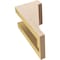 Ekena Millwork 4"W x 4"D x 8"H Wide Burlington Rough Cedar Woodgrain TimberThane Corbel, Primed Tan CORUR04X04X08BURRCPR - alternate 6